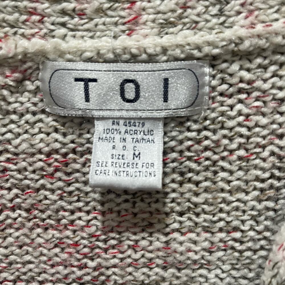 SPRING SALE! Toi Chunky Cardigan Size Medium - Picture 2 of 6